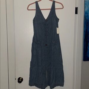 Anthropologie HOLDING HORSES Denim Dress size 4 NWT